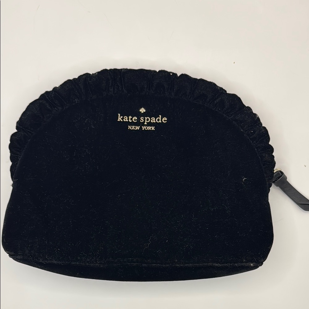 Kate Spade Black Velvet Clutch